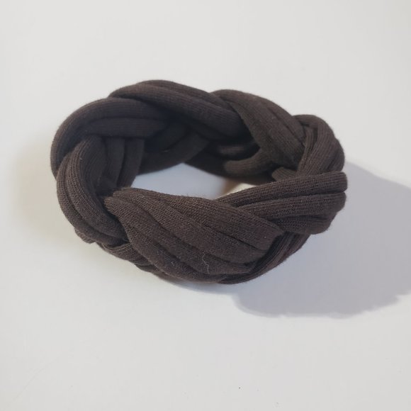 Upcycled Woven Tshirt Jersey Fabric String CELTIC Braided Cuffs Bracelet - Picture 6 of 6